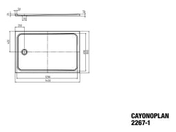 KALDEWEI Kaldewei Cayonoplan Duschw. 900x1400x25 alpinweiß – 362700010001