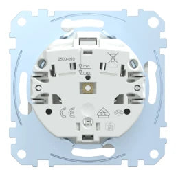 MERTEN SCHUKO-Steckdose mit Klappdeckel, Steckk lemmen, polarweiß, System M – MEG2311-0419