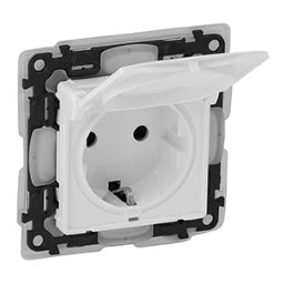 LEGRAND Valena Life Schutzkontaktsteckdose IP44 Farbe: Ultraweiß – 753119