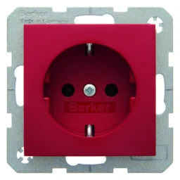 BERKER Steckdose SCHUKO S.1 rot, glänzend – 47438912