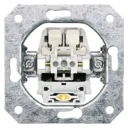 SIEMENS Taster 1 Wechsler mit LED, sep. N-Klemme DELTA Geräteeinsatz UP – 5TD2117