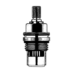 KLUDI Kludi Keramik-Oberteil 1/2" 90° rechtsschließend o.Griff – 7505400-00