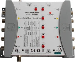 TRIAX Vor-/Nach-Verstärker für TMS/CKR 5x in, Verstärkung 5-20 dB regelbar, ohne NT – 318640