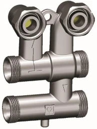 HERZ Herz Sockelleistenverteiler für Veintil und Kompaktheizkörper G 3/4 – 1301202