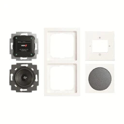 BUSCH-JAEGER DAB Plus Radio, Komplettset Future Linear studioweiß – 2CKA008200A0233