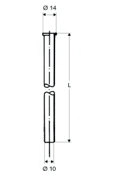 SCHELL SCHELL CU-Rohr verchromt 10x1000 mit Bördel 3/8" – 49 707 06 99
