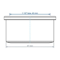 POLOPLAST PO Steckdichtung POLO-KAL 1 1/2", Da 46mm – 01553