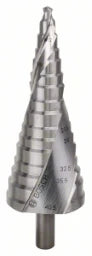 BOSCH POWER TOOLS Stufenbohrer HSS, für Kabelverschraubung en, M10-M40, 10 mm, 125,5 mm, 16 Stufen – 2 608 587 427