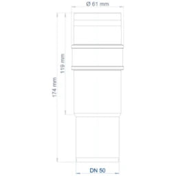 POLOPLAST PO Langmuffe POLO-KAL 3S DN 50 – 102701