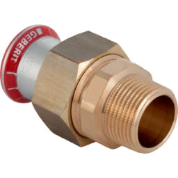 GEBERIT GE Mapress C-Stahl Uebergangsverschr. flachdichtend d35mm x R5/4 verzinkt – 25338