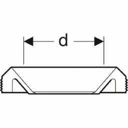 GEBERIT GE Gummimanschette zu Ablaufbogen 854487 – 854.487.00.1