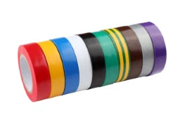 CIMCO Universal-Isolierband PVC, Regenbogen-Pa ck, 10-farbig sortiert, 15 m x 10 m – 160000