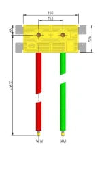 MHS mhs-Dusche Aufputz 350 Auslass 153mm Rohr:Kelit Kelox – 35841KE0000B00