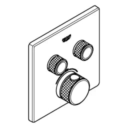 GROHE Grohe Unterputz-Thermostat, Grohtherm SmartControl – 29 124 000