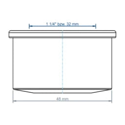 POLOPLAST PO Steckdichtung POLO-KAL 1 1/4", Da 46mm – 01552