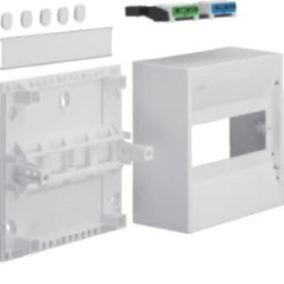 HAGER Miniverteiler,gamma,8PLE,IP30,1xPE,1xN – GD108N