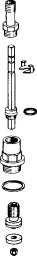 HANSA Hansa Oberteil für Unterputzventil 3/4" Einbautiefe – 59 902 724