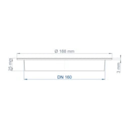 POLOPLAST PO Außenwandgitter POLO-KWL DN 160 – 03056