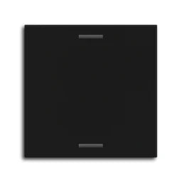 MDT Wippe für KNX Taster Light 55 1-fach, Schwarz matt, Neutral – BE-TAL55W106.01