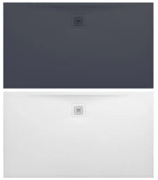 LAUFEN Laufen Passion Duschwanne aus Marbond 140 x 80 x 3cm,Ablauf lange Seite,weiß – BPPABTL140.80W