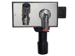 HUTTERER & LECHNER HL406 WG-UP-Siphon DN40/50 m. integr. WasserAnschl. u. Ausl.hahn R 1/2" – HL406