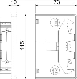 OBO Endstück 70x110mm Polyvinylchlorid reinw eiß RAL 9010 – 6274370