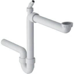 GEBERIT GE Fertigablauf 1teilig d40mm G1 1/2 weiss mit Schlauchtuelle – 152.885.11.1