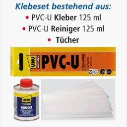 AIRFIT Klebe-Set bestehend aus PVC-Kleber125ml PVC-Reiniger 125ml und Tücher – 10000KS