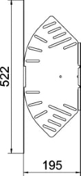OBO Bogen, winkelverstellbar horizontal 60x2 00 Stahl bandverzinkt – 6037104
