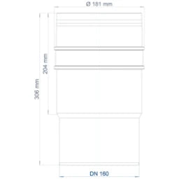 POLOPLAST PO Langmuffe POLO-KAL XS DN 160 – 102336