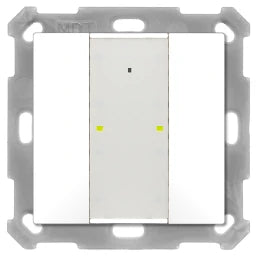 MDT Taster Plus 55 2-fach, Reinweiß matt – BE-TA55P2.02