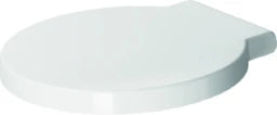 DURAVIT Duravit Starck 1 WC-Sitz mit SoftClose Scharnierwelle edelstahl, weiß – 0065880099
