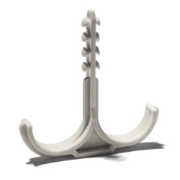 SCHNABL Doppelsteckschelle für Rohr Ø 20-25mm mit angespritztem Dübel – 30240