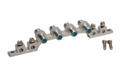 TRIAX 4-fach Erdungsblock, 4 F-Buchsen beidsei tig belegbar – 350297