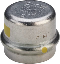 VIEGA Viega Verschlusskappe SC Sanpress Inox G 0256 für Gas in 22mm Edelstahl – 487 256