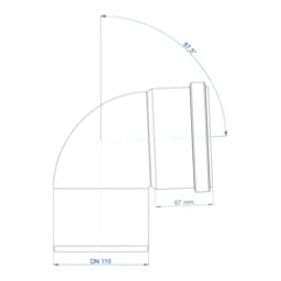 POLOPLAST PO Bogen POLO-KAL NG DN 110/87Grad – 02144