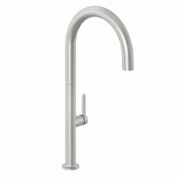 KLUDI KLUDI-AUREA Spültisch-Einhandmischer seitl. Bedienung Stainl. Br. Nickel – 55803N575