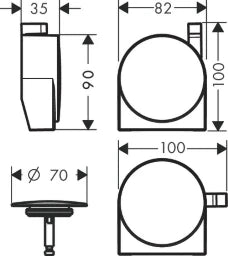 HANSGROHE HG Exafill S F-Set mattweiß – 58117700