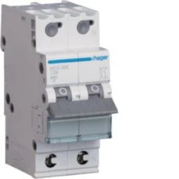 HAGER LS-Schalter 1P+N 6kA C-6A QC 2M – MCS506