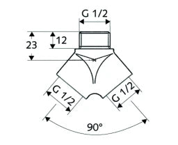 SCHELL SCHELL Gabelstück 1/2" – 44 402 06 99