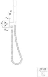 STEINBERG Steinberg Handbrausegarnitur mit intgriertem Brauseanschlussbogen, chrom – 100 1670