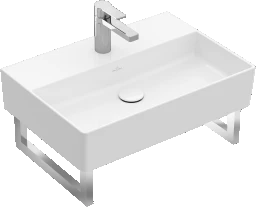 VILLEROY&BOCH V&B Waschbecken Memento 2.0 600x420mm Rechteck 1HL. mit Überlauf Weiß Alpin – 4A226001