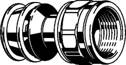 VIEGA Viega Übergangsstück mit SC Raxofix 5312 in 32mm x Rp11/4 Siliziumbronze – 646 226
