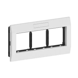GGK M45 3-fach Adapterrahmen reinweiss RAL 9010 horizontal – 4661