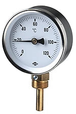 JAKO Zeiger-Thermometer Fig.2610(21) 80mm Dm 45 Schaft unten 0-120 Gr. – 2401000000