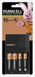 DURACELL Schnellladegerät für 4x AA/AAA Batterien incl. je 2 Stk NiMH Akkus AA / AAA – 118577