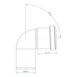 POLOPLAST PO Bogen POLO-KAL NG DN 50/87Grad – 02124