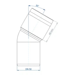 POLOPLAST PO Bogen POLO-KAL XS DN 50/30Grad – 102121