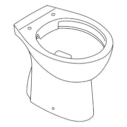 GROHE Grohe Bau Ceramic WC stehend Abgang senkrecht – 39 431 000