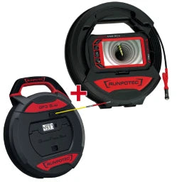 RUNPOTEC RC3 Inspektionskamera - 15m + GF3 - 30m für Rohrinspektion von bis zu 15 m – 11150